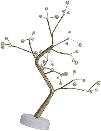 Aaoote Bonsai Tree Light, Luzes de árvore de pérolas de mesa 36 LEDS DIY DIY Decoração de lâmpada de árvore de pérolas para casa Festival