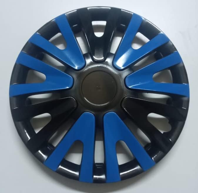 Conjunto de copri de tampa de 4 rodas de 4 polegadas de 14 polegadas Black-Blue Hubcap Snap-On Fits BMW