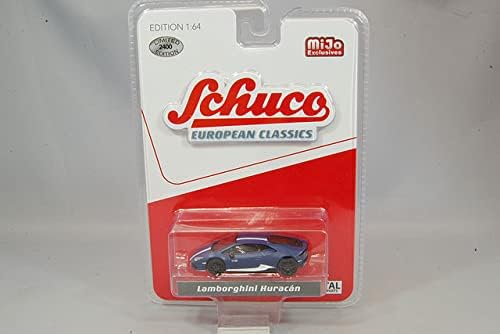 Huracan Matt azul escuro com listras brancas Classics Limited Edition para 2400 peças Worldwide 1/64 Diecast Model Car de Schuco