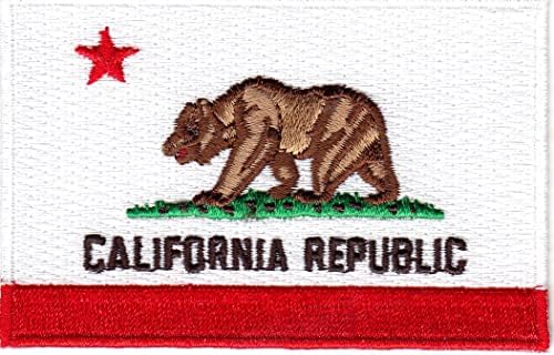 Bandeira do Estado da Califórnia Ferro na bandeira da República da Califórnia 3