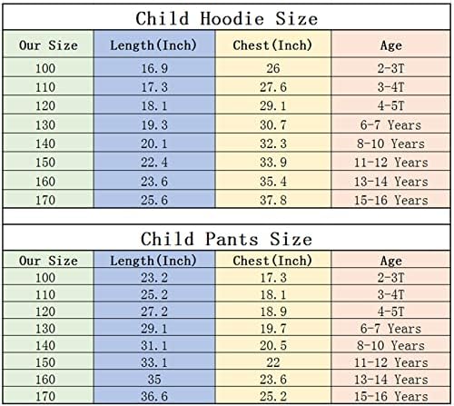Ateecp Kid MBAPPE 2 peças roupas de lã Boy Girls Pullover Hoodie e calça de calça conjunto de traje casual por 2-16 anos