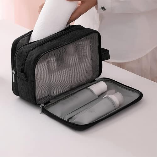 Bolsa de higiene pessoal imcuzur para homens, kit de dopp de higieness de viagem resistente à água, bolsa de produtos de higiene pessoal para acessórios de viagem, produtos de higiene pessoal