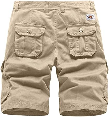 Shorts de carga meymia masculino, 2023 Summer Men Men Casual Colors Solid Color e fechamento de botões de rua selvagem curta
