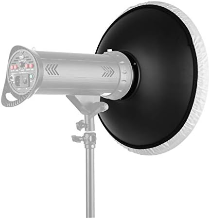 XIXIAN 41cm/16in Standard Reflector Beauty Bowens Monta com grade de refletor de difusor branco para estúdio retrato fotografia estroboscópio flash luz