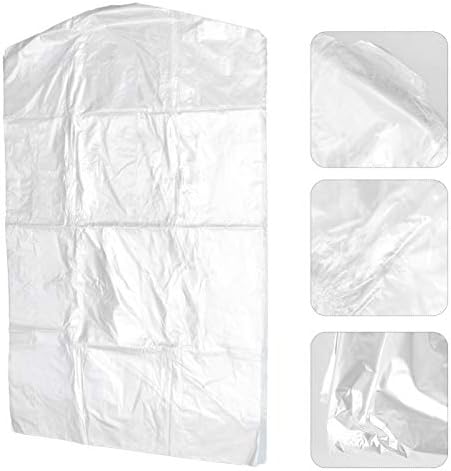 Cabides de plástico de jardas de plástico sacos de vestuário de plástico Classificação de roupas de plástico: 50pcs 60x100cm sacos de vestuário Capas de roupas penduradas bolsas de vesti