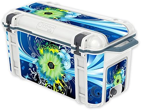 MightySkins Skin Compatível com otterbox Venture 65 QT Cooler - Explosão de flores | Tampa protetora, durável e exclusiva do encomendamento