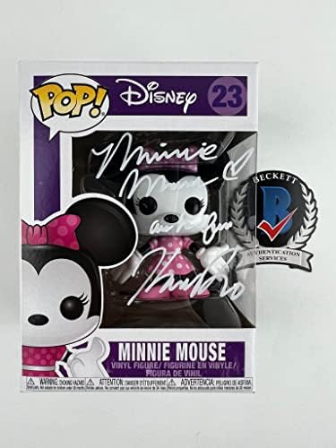 Kaitlyn Robrock assinou a figura do Funko Pop Minnie Mouse Disney Autograph Beckett Authentication