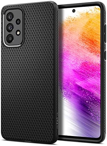 Spigen Liquid Air projetado para o Caso Galaxy A73 5G - Black fosco