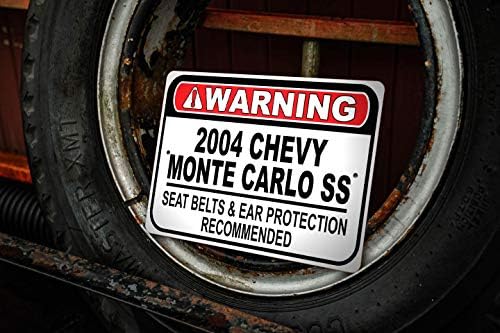 2004 04 Chevy Monte Carlo SS Belém de segurança Recomendado Sinal rápido do carro, sinal de garagem de metal, decoração