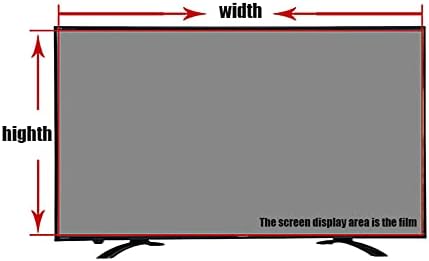 Anti Blue Light 32-75 polegadas Protetor de tela de TV, filtro Ultra-Clear Anti-UV/Anti-Glare/Anti-Scratch Film para LCD,