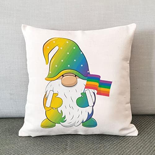 Bandeira do arco -íris gay gay arremesso de travesseiro de travesseiro dos namorados na capa do dia dos namorados lésbica