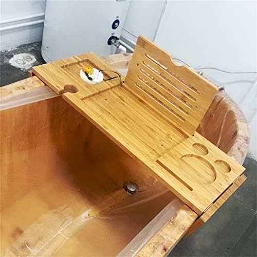 Yebdd estendável bandeja de bandeja de bandeja de vidro de vidro de vidro de banheira Banho de banheira Caddy Bathtub Acessórios para