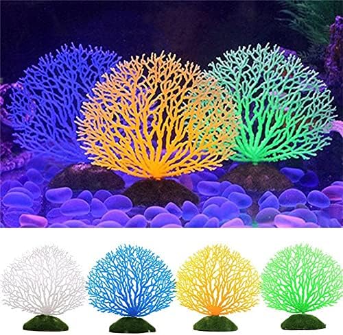 N/A Efeito brilhante Decoração de aquário Noctilucência artificial coral para tanques de peixes paisagem de plantas subaquáticas falsas