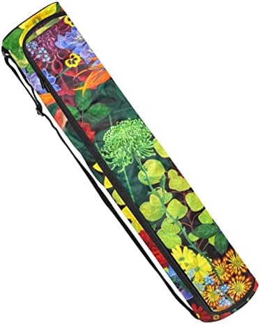 Bright Girlower Rose Flower Garden Yoga Mat Bacs de ioga de ioga Full-Zip