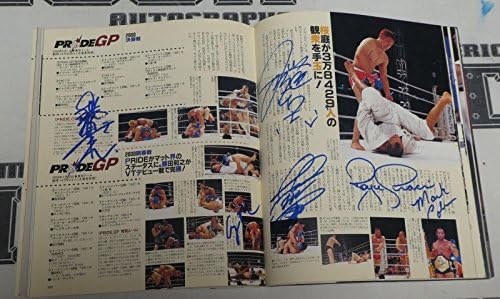 Kazushi Sakuraba e Fedor Emelianenko +33 assinaram o orgulho FC 25 Revista PSA/DNA UFC - Revistas UFC autografadas