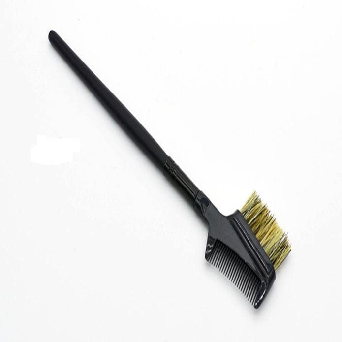 Metal Cosmetic Comb Extension Aço Cinelas Tool sobrancelha Magiz de maquiagem Duas escova de escova de escovas de