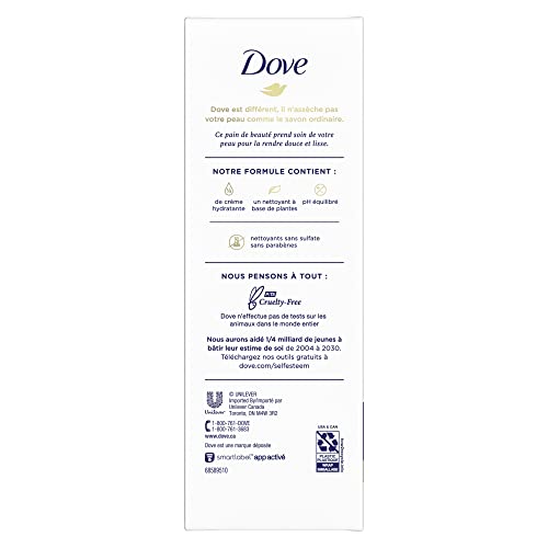 Barra de beleza Dove para a pele de aparência saudável Branca 106 g 12 contagem.