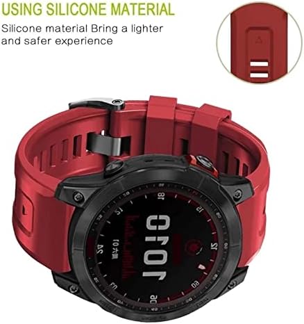 PCGV 26 22mm Silicone Retwan Watch Band Strap for Garmin Fenix ​​7x 7 6 6x Pro 5x 5plus 3HR SmartWatch EasyFit