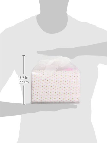 Stephan Baby Cotton Muslin Swaddle Cobertor Grete, rosa sólido e pontos pastel, 2 peças