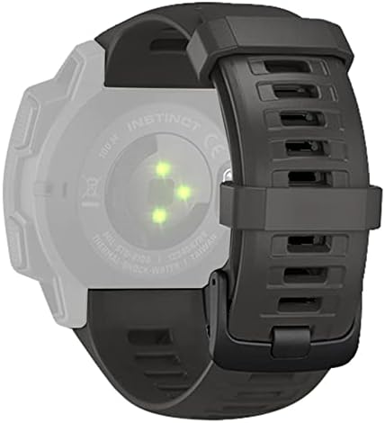 GQMYOK Silicone Watch Bands Strapas para Garmin Instinct Smart Watch Relógio 22mm Banda de pulseira de pulseira Instinto/esports/maré/solar