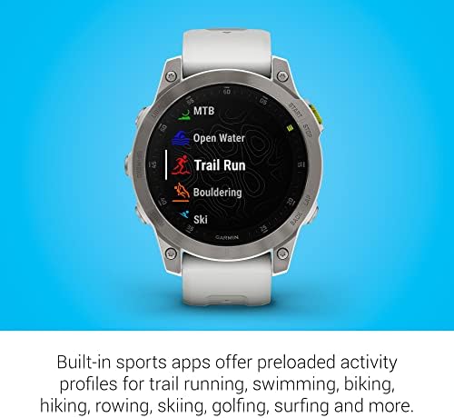 Garmin Epix Gen 2, Premium Active Smartwatch, recursos de saúde e bem -estar, tela de tela sensível ao toque, exibição