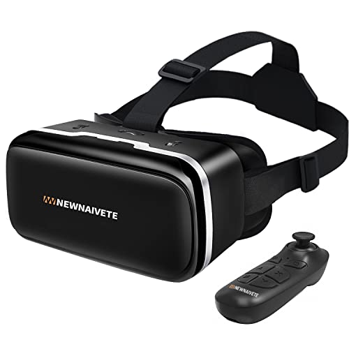 Fone de ouvido VR, fone de ouvido de realidade virtual compatível com telefones iPhone e Android em 5.5-7,2 ”, conjunto de