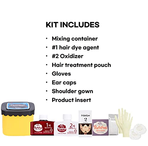 Ezn Pudding Hair Dye Amônia Free Semi-Permanente Self Hair Dye Diy Kit Incluído Conterem ceratina feita na Coréia
