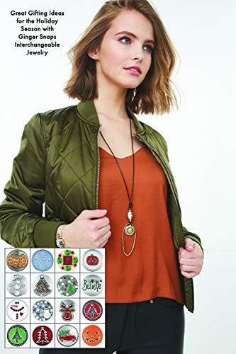 Genging Snap Stone Tree Family Tree Charm Acessório | Coleção de joias intercambiáveis ​​| Button Charms para colares, pulseiras e