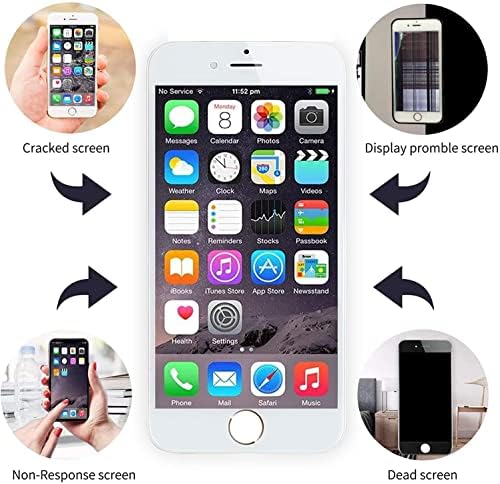 Compatível para iPhone 7 Substituição de tela A1660 A1778 A1779 Digitalizador de exibição LCD de toque suave LCD Kit de ferramenta de reparo completa