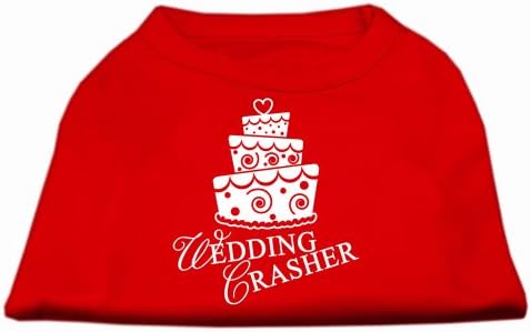 Wedding Crasher Scrprint Dog Camisa vermelha xxxl