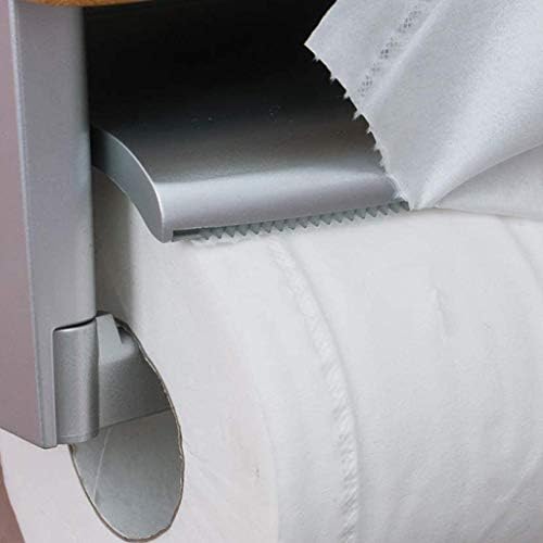 JYDQM Toalheiro de papel de papel montado para cozinha, cabide de papel de lã de banheiro com prateleira de armazenamento