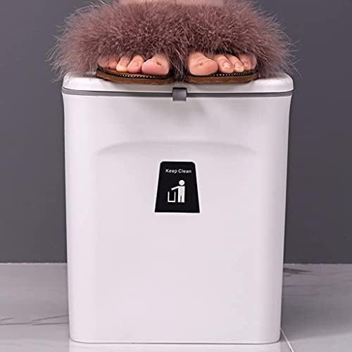Lixo wxxgy lixo lixo bin bin bin lixo cesto para casa de cozinha em casa lixo de lixo/cinza/7l