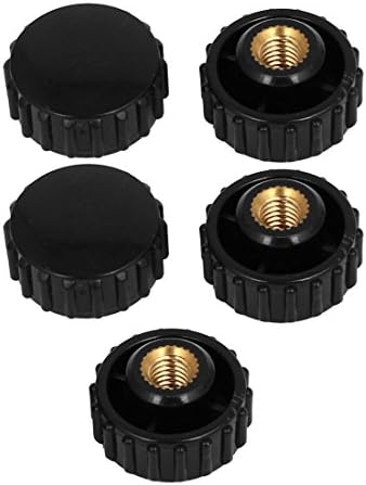 Aexit m6x20mm peças de torno de plástico e acessórios feminino parafuso de cabeça redonda na cabeça dos botões de aperto Acessórios GRIPS 5PCS