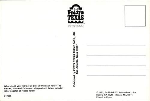 Fiesta Texas, The Rattler San Antonio TX original Vintage Postcard