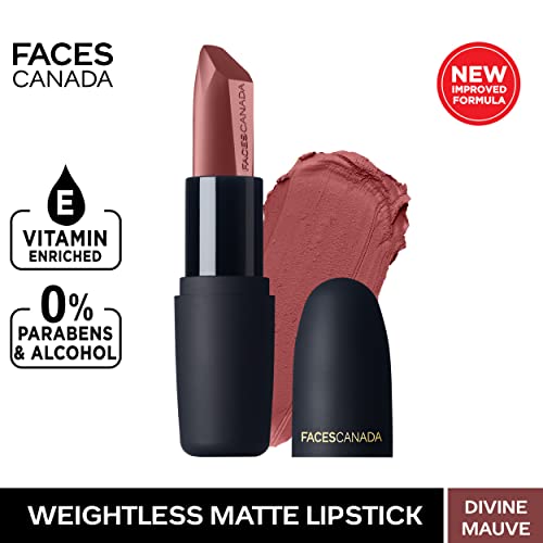 Facescanada sem peso acabamento fosco batom Divino Mauve 17 4gm