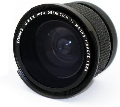 Opteka .35x HDA super amplo angular Panorâmica Lente Fisheye para Nikon Coolpix P6000 Câmera digital