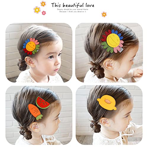 ANK 5pcs Clipes de cabelo lindos para crianças ou meninas, pequenas barretas fofas de gancho de cabelo para bebê, garotinha,