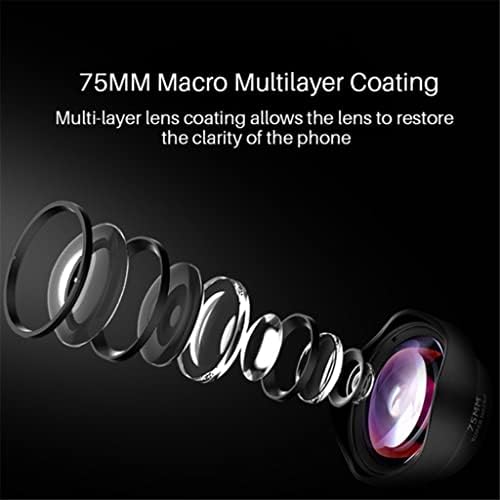 Walnuta 17mm 10x Macro Lens Universal para lente de telefone
