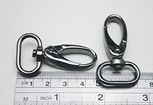 Gun genérico 0,75 Diâmetro interno Oval Ring Lobster Cabine para pulseira de cinta ou fivela de colarinho de cachorro de 10