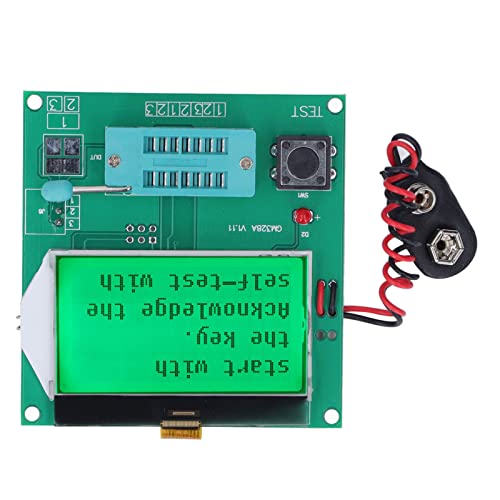 Testador de transistor LCD Capacitor Medidor de frequência PNP NPN Gerador de sinal de onda quadrada GM328A Volt Multímetro digital