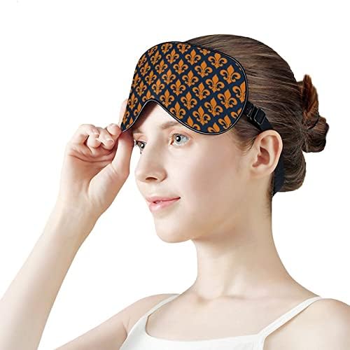 Lily Imprima máscara de máscara de olho macio sombreamento eficaz de venda conforto máscara de sono com alça elástica ajustável