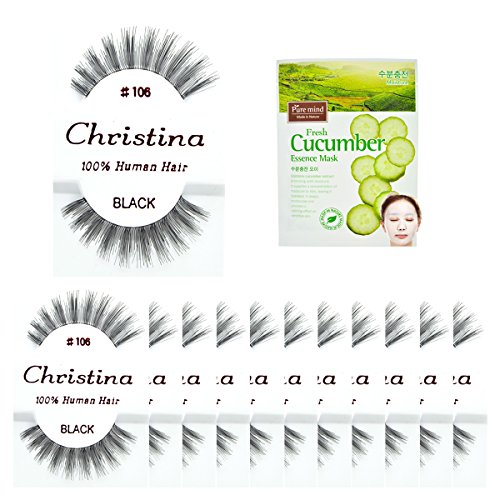 12 pacotes 106 Christina Human Hair Fake Tylehashes