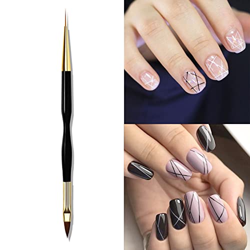 Pincel de unhas elegante caneta unhas com alça brilhante ferramenta de delineador fácil de usar adequado para fita de listra de unhas