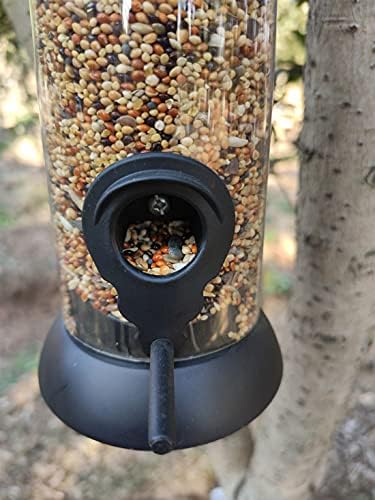 Alimentador de pássaros automático de petphindu ao ar livre 3 portas de alimentação alimentador de pássaros ao ar livre à prova d'água