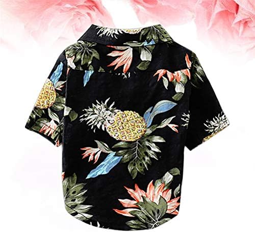 UkCoco elegante suprimentos para animais de estimação Camisa de estilo havaiano Adorável blusa de cachorro de moda de cachorro