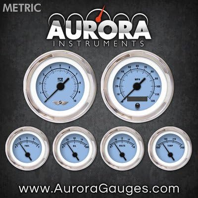 Aurora Instruments 6395 Rider Blue Metric 6 Bitlege Set com emblema