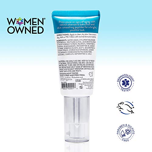 Miss Spa Face soro Retinol Reparando o soro da face para mulheres, Bakuchiol anti-inflamatório, reduz as linhas piscadelas, produtos
