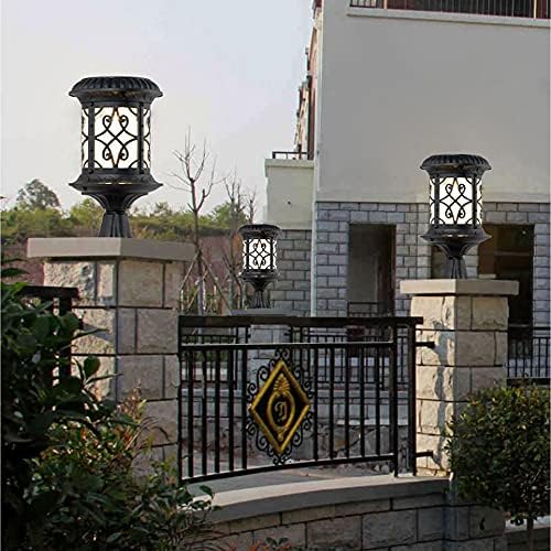 Sfridq estilo europeu de estilo ao ar livre coluna leve villa cerca de pós