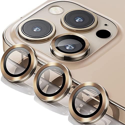 Guppy para iPhone 14 Pro/iPhone 14 Pro Max Camera Lens Protector, [Keep Lens Original Design] Anti -arranhões 9H Tampa de vidro temperado Protetor de tela de metal Acessórios de anel de metal - roxo