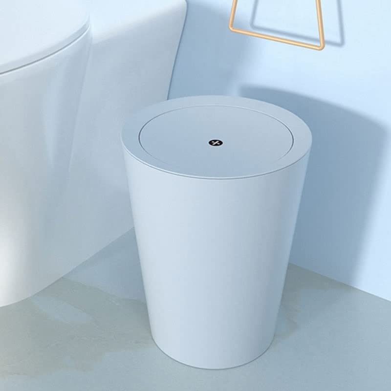 Lixo xbwei pode sacudir o tipo de tampa doméstico banheiro simples simples cesta de papel de quarto de quarto de quarto